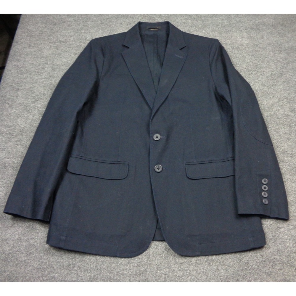 VTG LL Bean Travel Blazer Men 40R Blue Chore Field Jacket Cotton Canvas